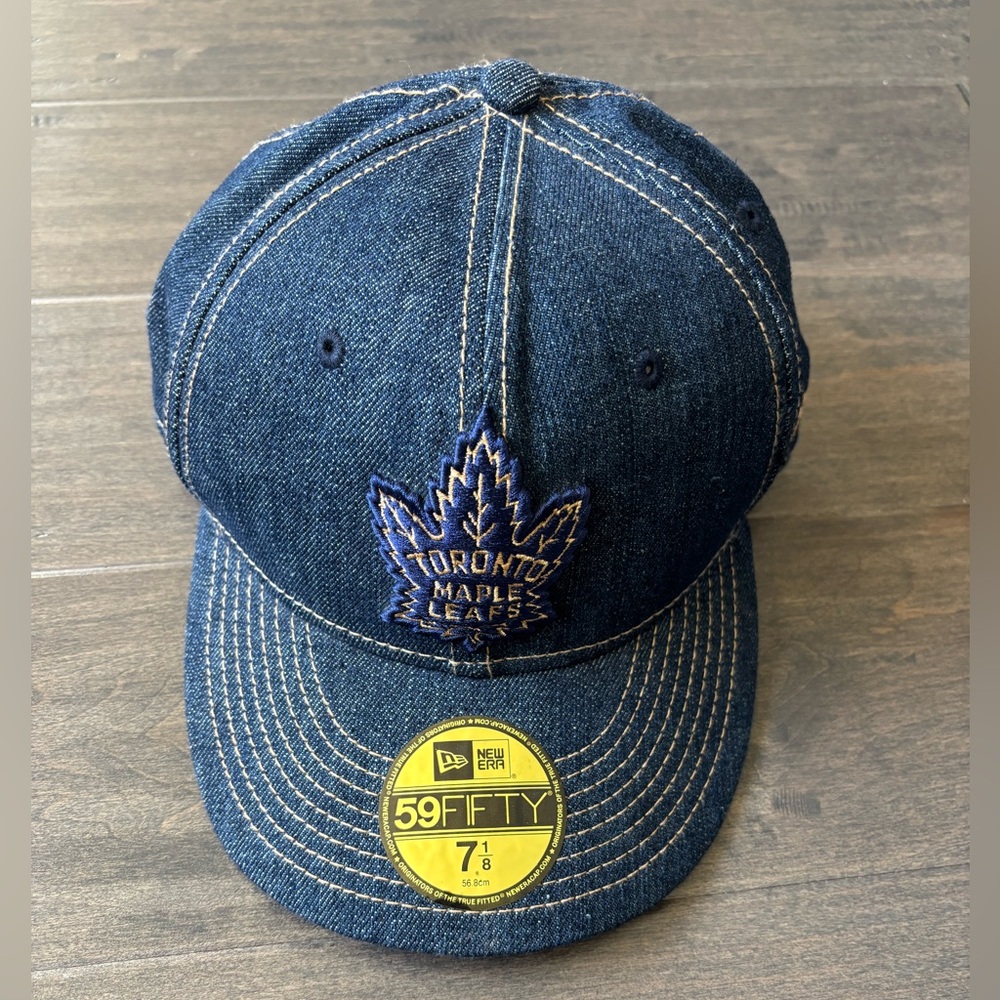 New Era Blue Denim Toronto Maple Leafs Cap